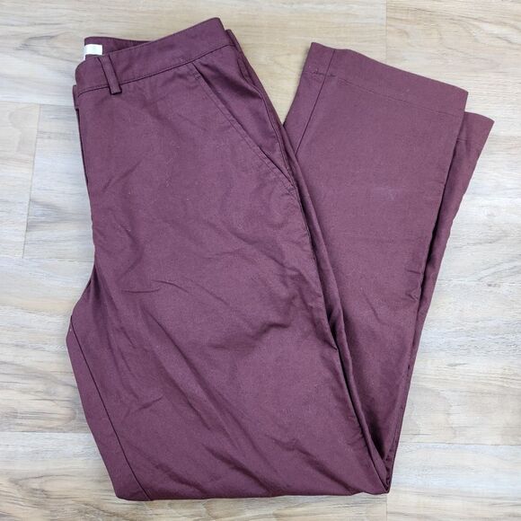 🔹️Nike Golf Burgundy Dri-Fit Pants Size 8 - Picture 1 of 11
